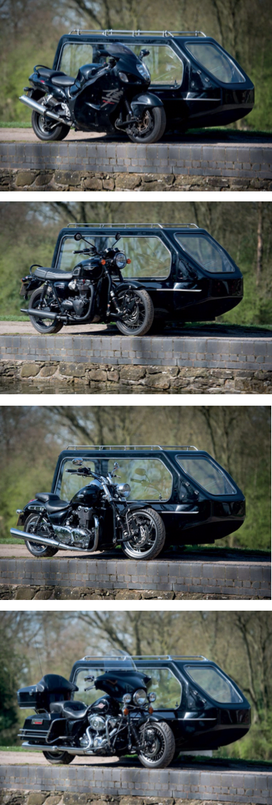 4 Motorcycle Hearses